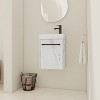 SEVOBAL Bathroom Storage Cabinets, Wall-Mounted Vanity Cabinet with Spacious Lower Cabinet, Soft Close Cabinet Door, White, 15.94"*8.75"*22.06" - 2 of 4