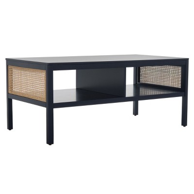 Miya Coffee Table - Navy/Natural - Safavieh