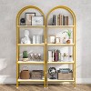 Tribesigns 70.8" 4-Tier Open Arched Bookshelf - 4 of 4