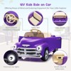 12V Kids Ride On Car, Battery Powered Electric Vehicle With Remote Control, Spring Suspension, Led Light and Music for Toddler Boys Girls 3-8 - 4 of 4