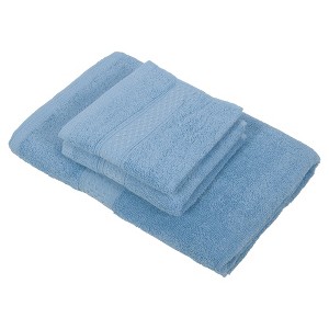 Unique Bargains Soft Absorbent Cotton Bath Towel for Bathroom kitchen Shower Towel 3 Pcs - 1 of 4