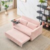 XINGHANZHENXUAN Beige Sofa with Movable Tabletops and Convertible Design, Comfortable Sofa Bed for Living Room or Bedroom - 4 of 4