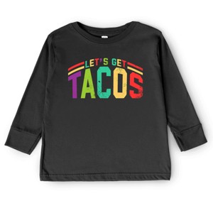 Simply Sage Market Let's Get Tacos Varsity Toddler Long Sleeve Tee - 1 of 4