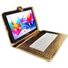 LINSAY® 10.1" Octa Core  256GB Storage Android 15 Tablet Dual Camera Android with Golden Keyboard - 2 of 3