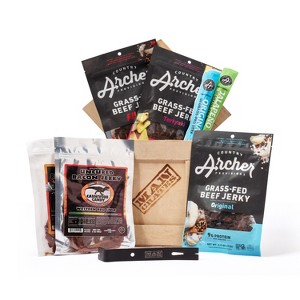 Man Crates, Slaughterhouse Crate - Includes 6 Delicious Bags of Beef Jerky - Flavor Profiles Include Creeping Reaper, Fuego, Original, and More - 1 of 4
