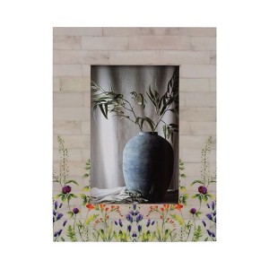 Bohemian Picture Frame - Floral Boho Design, Wood & Polyresin - Decorative Photo Frame for Home & Office Decor - 1 of 4