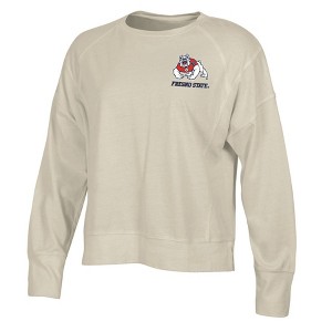 NCAA Fresno State Bulldogs Women's Long Sleeve Cream T-Shirt - 1 of 3