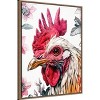 Amanti Art Red Rooster by Justyna Jaszke Framed Canvas Wall Art - 2 of 4