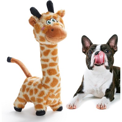 Nocciola Twistable Giraffe Stuffedless Dog Toy for Small Medium Breed, Christmas gift,Plush Chew Toy with Crinkle Paper and Soft Fabric