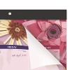 Paper Flowers Desk Pad, Floral Artwork, 22 x 17, Black Binding, Clear Corners, 12-Month (Jan to Dec): 2026 - 3 of 4