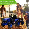 Tractor Stroller with Trailer - Remote Control, Spring Suspension, Dual Engines, Music Port, Suitable for Children 3+, Best Holiday Gift - 4 of 4