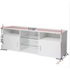 NicBex TV Stands for 50 inch TV, Entertainment Center with 2 Open Shelves and Led Lights,TV Console for Living Room, Bedroom, Home,White - 3 of 4
