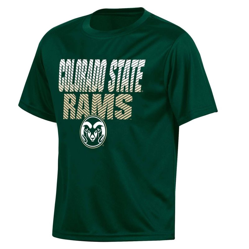 NCAA Colorado State Rams Boys&#39; Poly Short Sleeve T-Shirt, 1 of 3