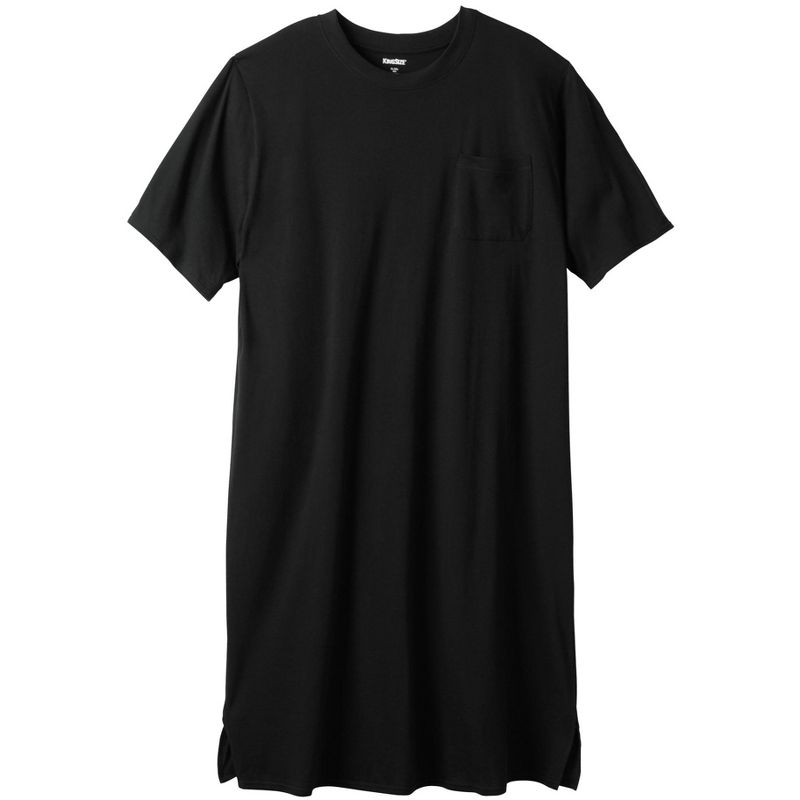 KingSize Men's Big & Tall Lightweight t-shirt nightshirt, 1 of 2