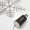 3pk Battery Operated LED Hanging Metal Snowflake Christmas Lights - Wondershop™: Indoor/Outdoor Use with Timer - 3 of 4
