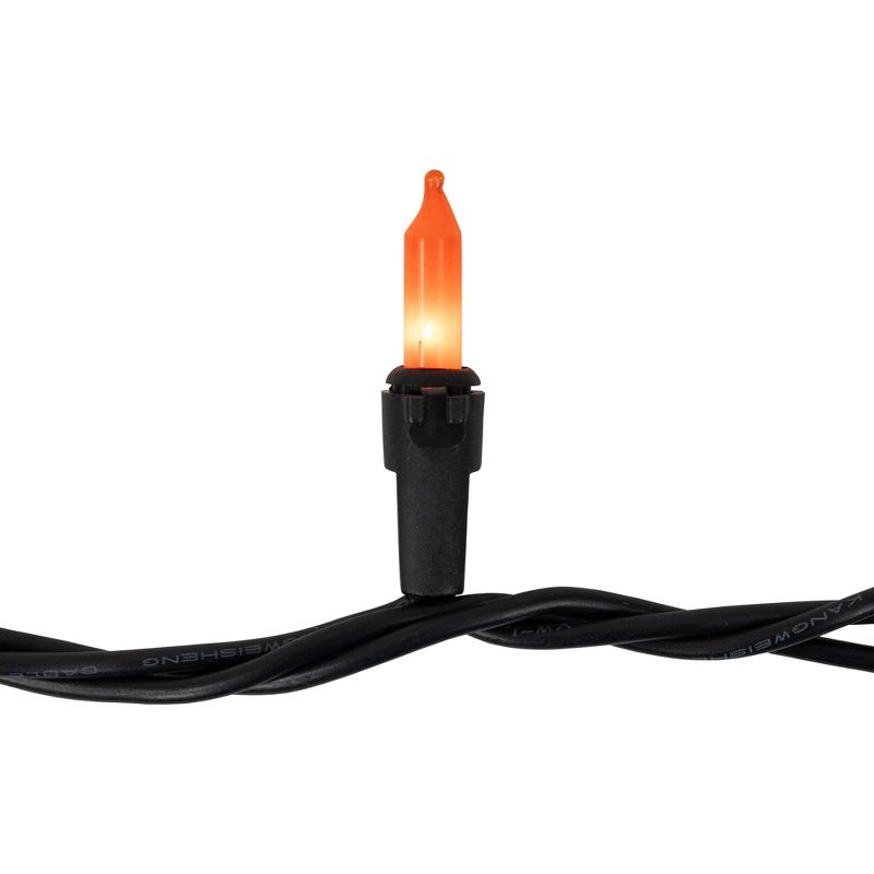 Northlight 100-Count Orange Mini Christmas Light Set - 20.25' Black Wire, 5 of 6