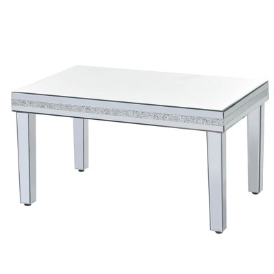 NicBex Modern Coffee Table Set of 3 with Mirrored Top for Living Room and Bedroom
