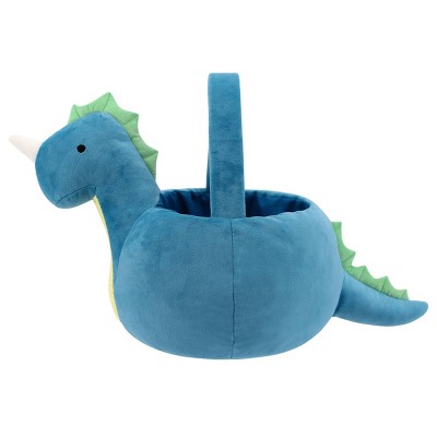 Novelty Plush Decorative Sea Dino Easter Basket - Spritz™