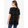 Woman Within Plus Size Perfect Printed Short-Sleeve Crewneck Tee - 3 of 4