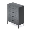 Metal Storage Cabinet with 4 Drawers for Office,Home,Garage - 2 of 4
