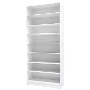 YIYIBYUS 8 Tiers Free Standing Shoes Shelf Organizer Shoe Storage Cabinet, White - 1 of 4