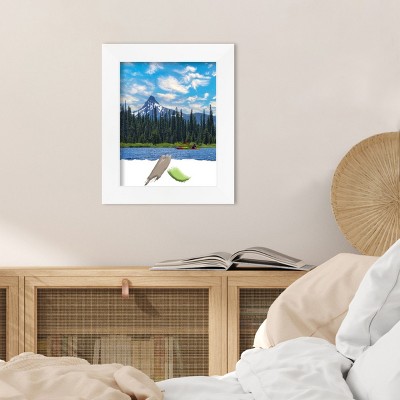 White 11x14 Polystyrene Narrow Wall Photo Frame