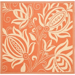 Courtyard CY2961 UV & Stain Resistant Non-Shedding Power Loomed Indoor/Outdoor Rugs - Safavieh - 1 of 4