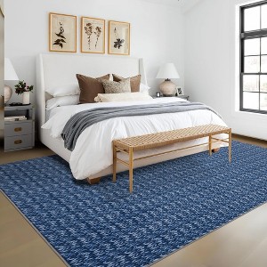 TROPOW Area Rug for Dining Machine Washable Non-Slip Low Pile Carpet Modern Boho Ultra Soft Large Rugs No-Shedding Easy-Clean Contemporary Area Rug - 1 of 4