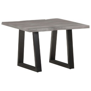 vidaXL Coffee Table with Live Edges 23.6"x23.6"x15.7" Solid Acacia Wood - 1 of 4