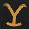 Yellowstone Large Brand Adult T-Shirt Black - 2 of 4
