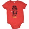 Star Wars R2-D2 C-3PO Chewbacca Yoda Darth Vader Newborn Baby Boys 5 Pack Short Sleeve Bodysuits  - 3 of 4