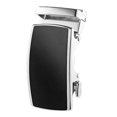 Roxoni Men's Genuine Leather Ratchet Dress Belt with Automatic Double Gloss Buckle, Enclosed in an Elegant Gift Box