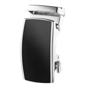 Roxoni Men's Genuine Leather Ratchet Dress Belt with Automatic Double Gloss Buckle, Enclosed in an Elegant Gift Box - 1 of 4