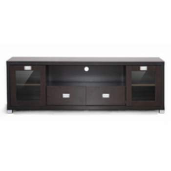 Gosford Wood Modern TV Stand for TVs up to 70" Brown - Baxton Studio