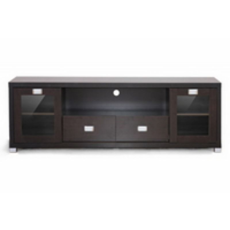 Gosford Wood Modern TV Stand for TVs up to 70&#34; Brown - Baxton Studio, 1 of 5