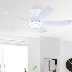 Kviflon 41 Inches Ceiling Fan with Light,App and Remote Control,5 Blades, Reversible DC Motor - 1 of 4