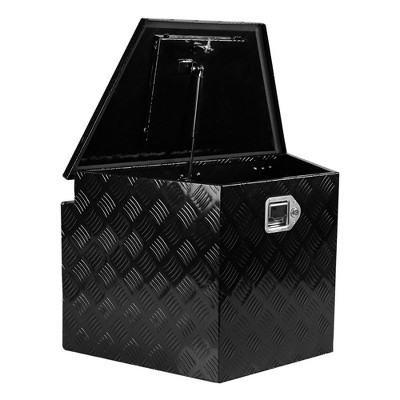 29'' Aluminum Trailer Tongue Tool Box, Utility Tool Storage Box for Trailer Tongue with Lock and Keys, Waterproof Trailer Tool Box Storage Organizer