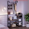 Hall Tree with Drawer, Entryway Shoe Rack and Storage Bench, Multifunctional Shoe Rack for Entryway and Hallway - 3 of 4