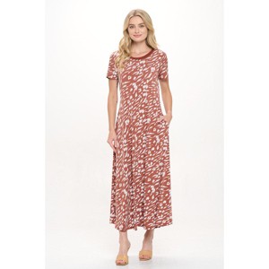 WEST K Women's Jenesis Crewneck T-Shirt A-line Dress with Pockets - 1 of 4