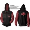 Ripple Junction x Naruto Shippuden Men's Zip Hoodie Anime Akatsuki Cloud - 2 of 4
