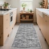 Washable Area Rugs for Living Room, Non-Slip Modern Abstract Rug for Bedroom, Low Pile Stain-Resistant Soft Contemporary Neutral Carpet - 2 of 4