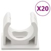 vidaXL Cable Trunkings with Clips Ã˜1" 32.8' PVC - 4 of 4