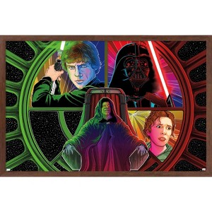 Trends International Star Wars: The Return Of The Jedi By Cole Thompson Framed Wall Poster Prints - 1 of 4
