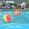 Joyfy 4 Pcs Skip Water Balls Set, Splash Water Bouncing Balls with Mesh Bag, Beach Toys, Pool Toys, Beach Games for Kids and Family Summer Fun - 3 of 4