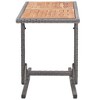 vidaXL Patio Table, Anthracite Poly Rattan and Solid Acacia Wood - 3 of 4