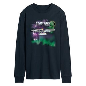 Men's - Star Trek - Enterprise Northern Lights Long Sleeve Graphic T-Shirt - 1 of 4