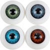 Genie Crafts 16 Pairs Plastic Doll Eyes, Hollow Fake Eyes Eyeballs for Crafts, Sewing Embellishments, Doll Making, Halloween Props, 20mm - 4 of 4