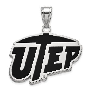 Black Bow Jewelry Sterling Silver Texas at El Paso Miners NCAA Large Pendant - 1 of 3