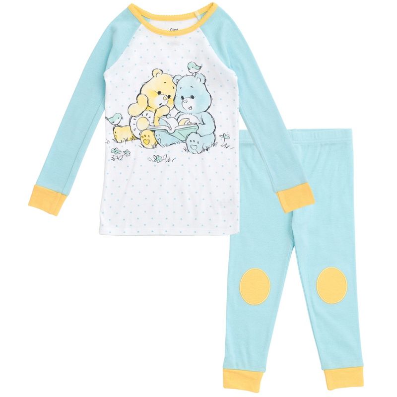 Care Bears Bedtime Bear Funshine Bear Pajama Shirt and Pants Sleep Set Newborn to Toddler, 1 of 8