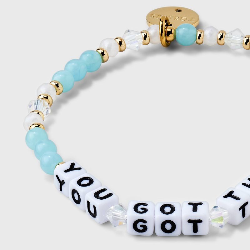 Little Words Project You Got This Beaded Bracelet - Light Blue, 5 of 6